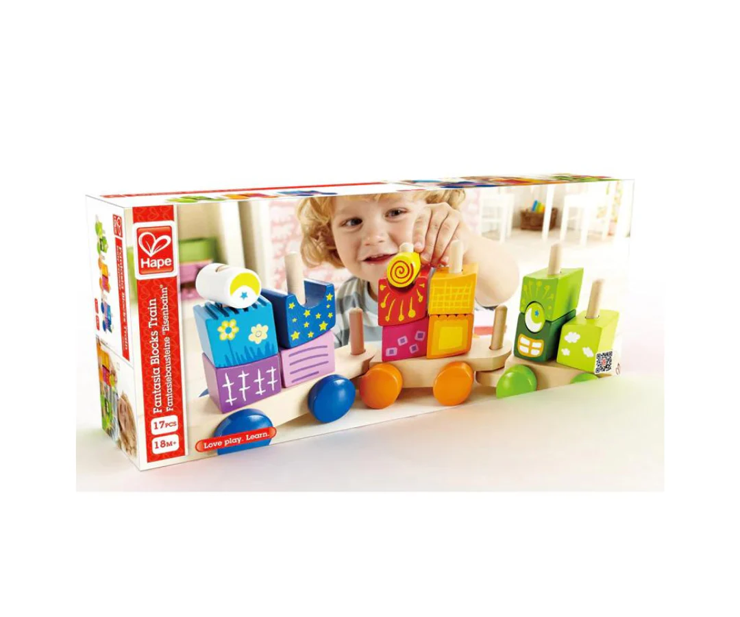 Bloques Tren De Fantasia Multicolor Hape