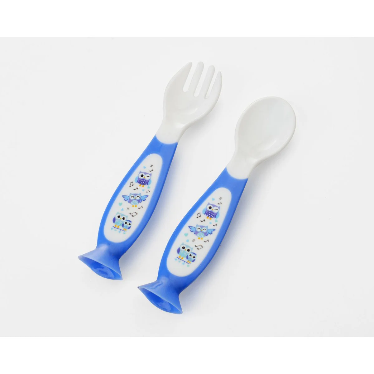 Set Cuchara Tenedor Con Succión