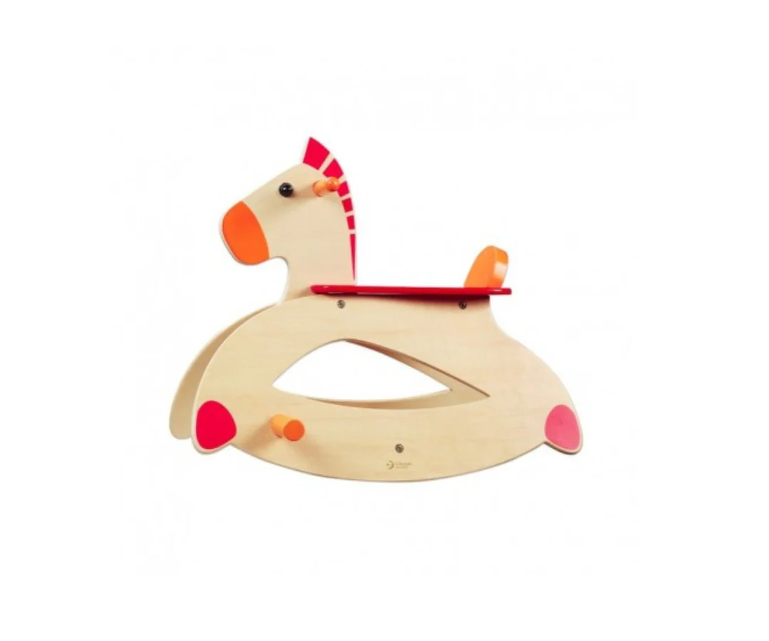Caballo balancín de madera para niños - Image 3