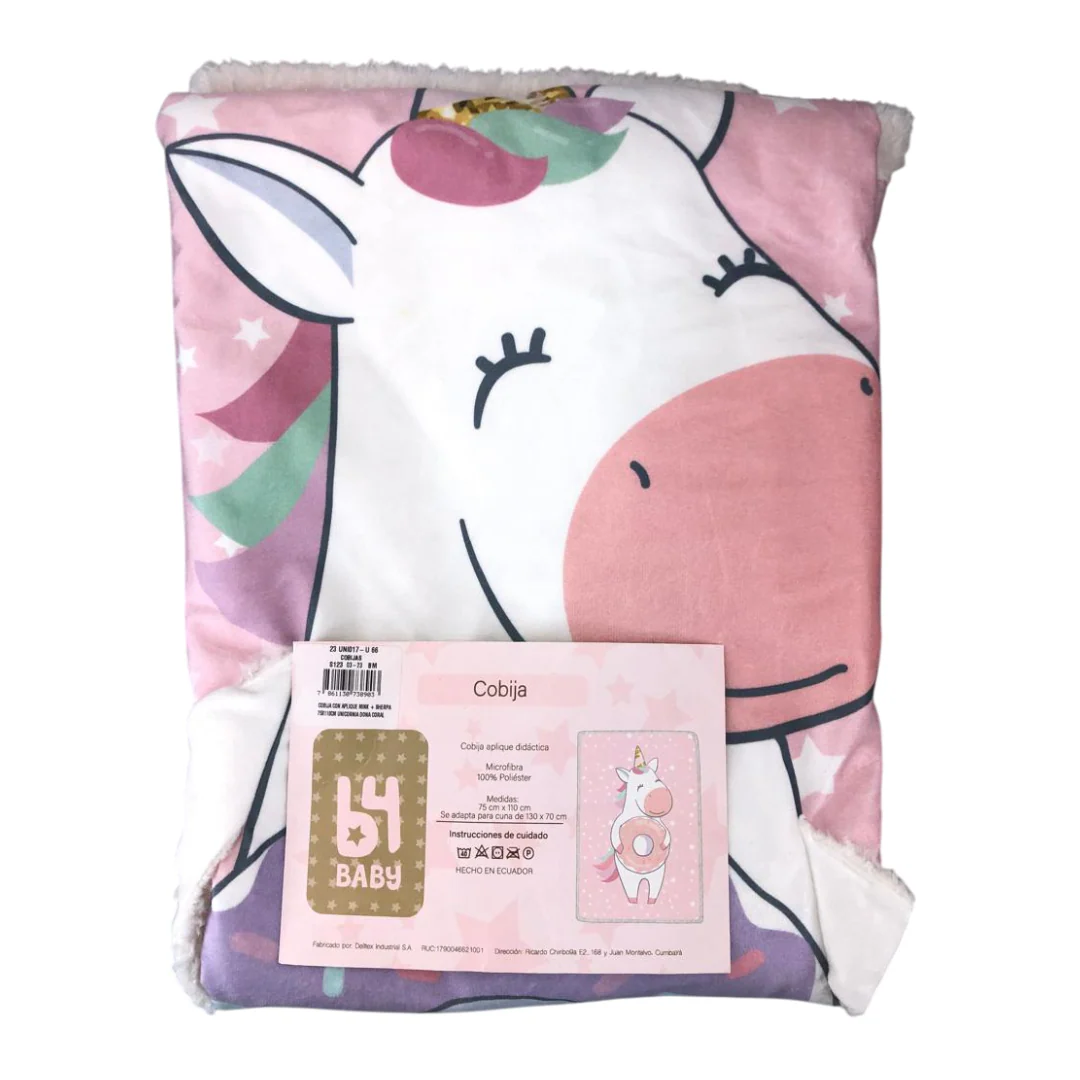 Cobija Con Diseño | Unicornio B4 Baby