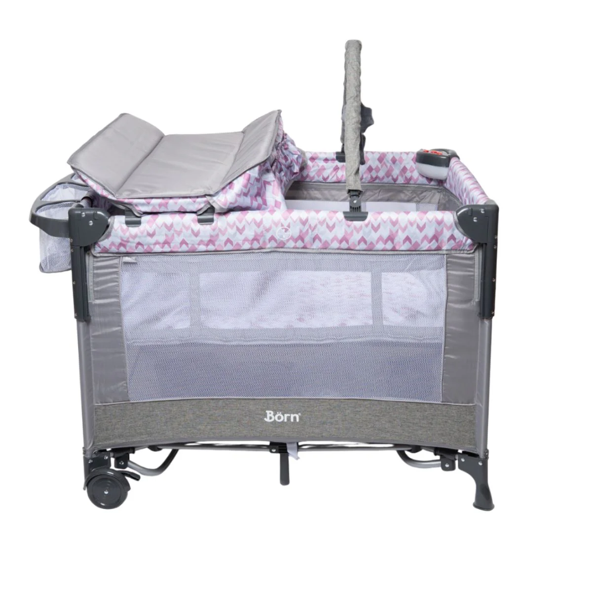 Corral Cuna Y Apego Collyn | Pink Print Born