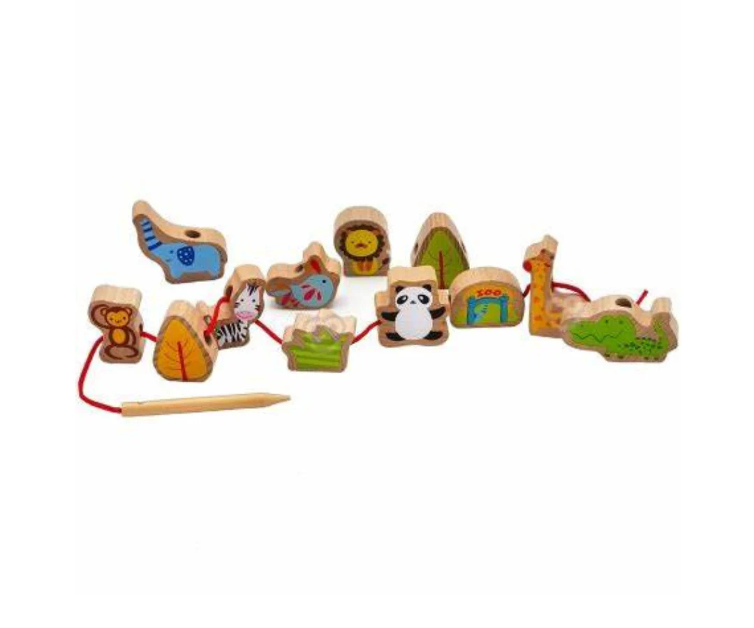 Clasificador dicáctico de madera Zoo Beads - Image 3