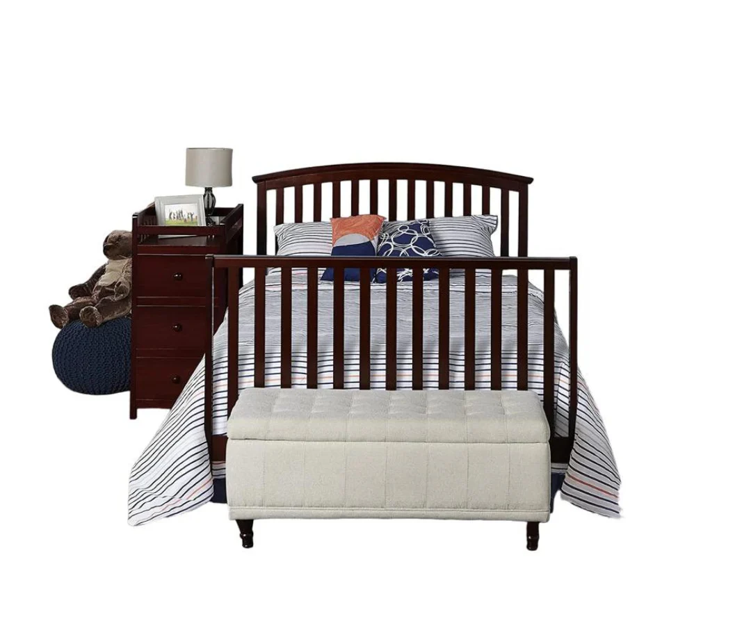 Cuna Con Cambiador | Deep Brown Craft Child - Image 3