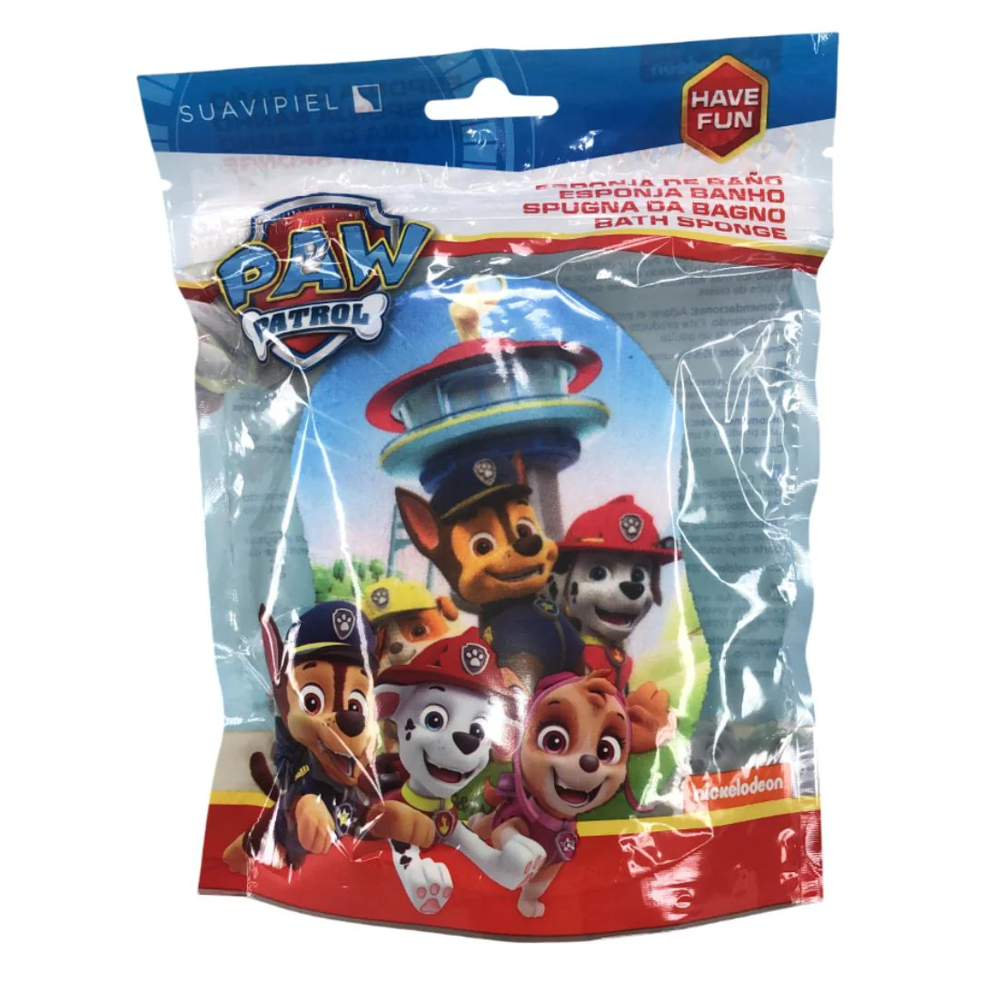 Esponja para baño bebe paw patrol