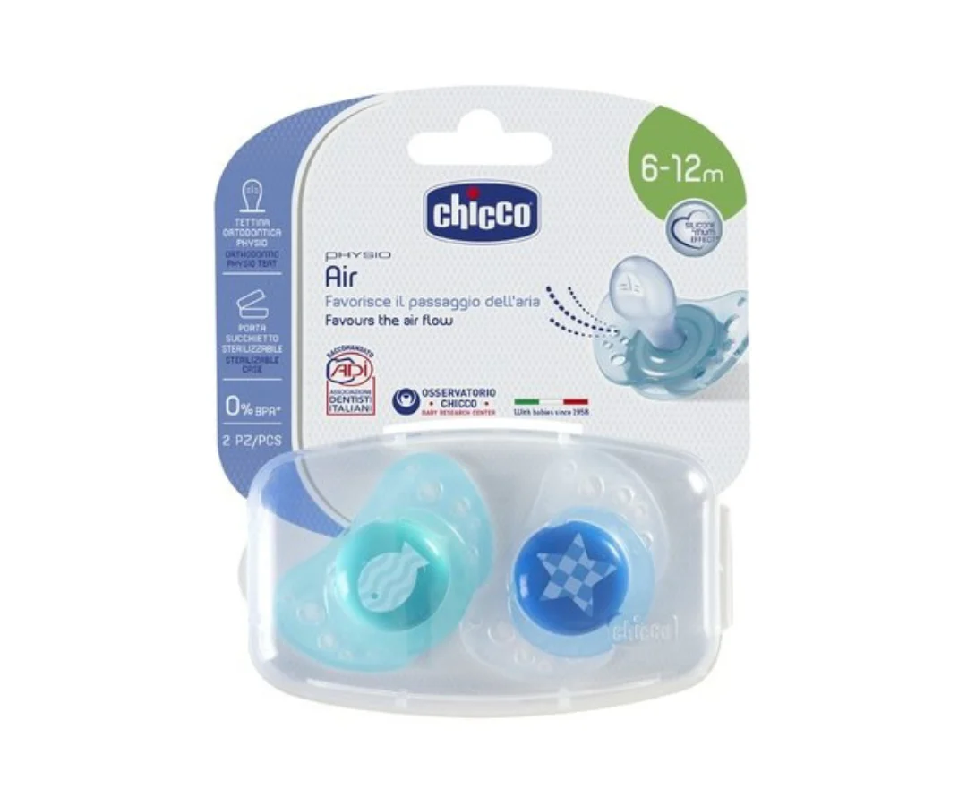 Pacificador Air Blue 6 A 12M X2 Chicco - Image 5