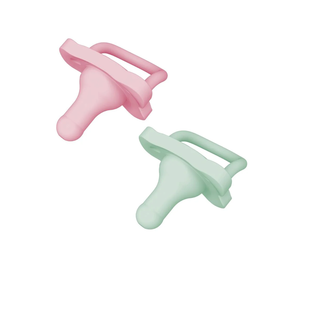 Pacificador HappyPaci x2 | Rosa y Verde - Image 2