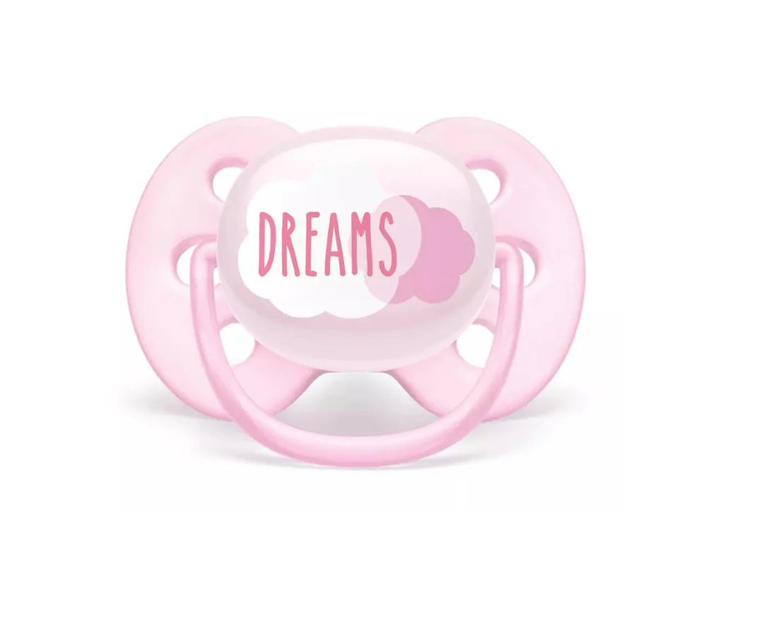 Pacificador Ultra Soft de 0 a 6 Meses  Dreams Girl x1 Avent