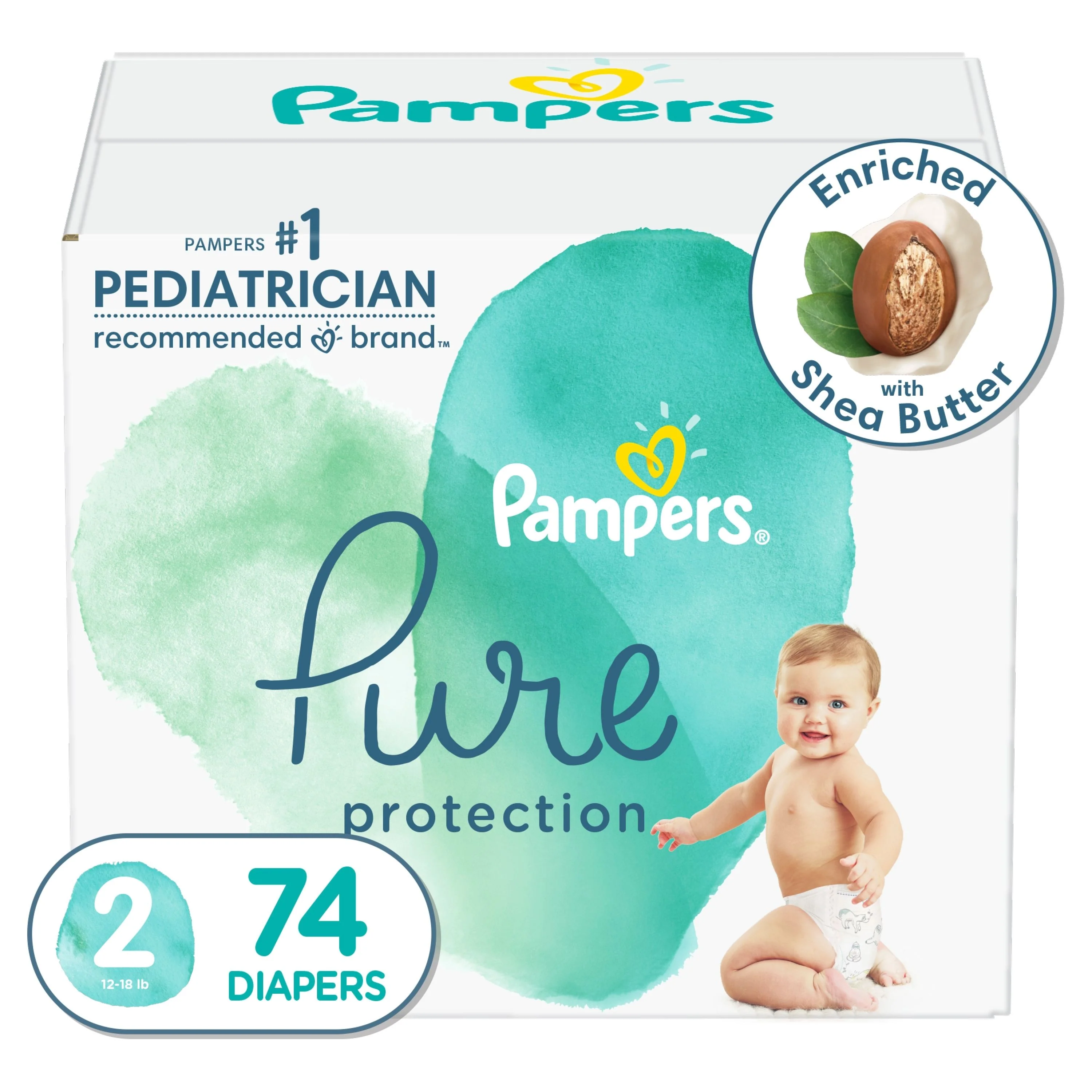 Pampers Pure Talla 2 - 74 Unidades