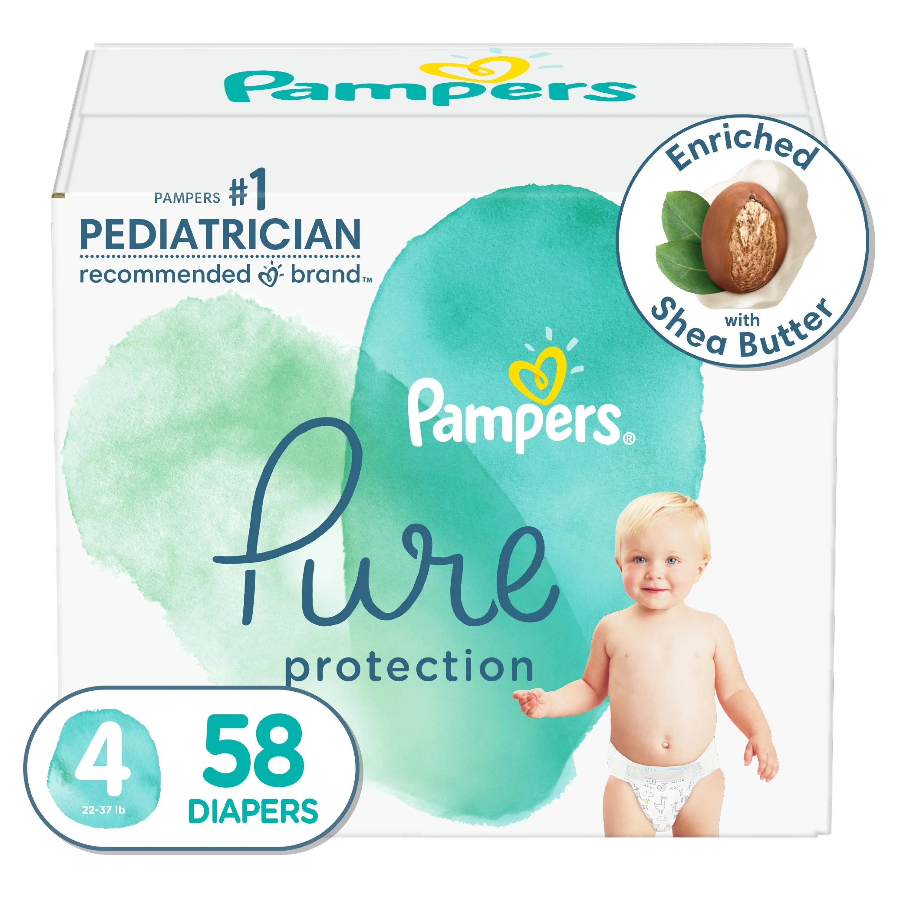 Pampers Pure Talla 4 - 58 Unidades