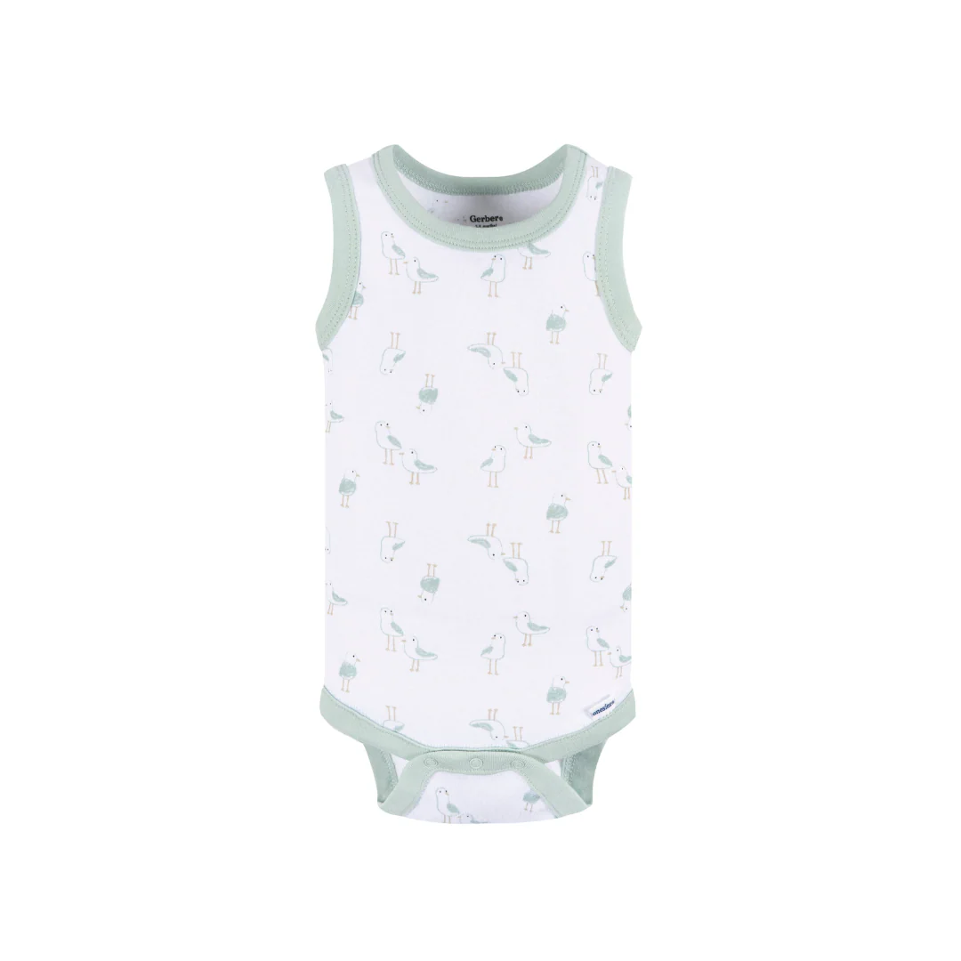 Paquete de 4 bodys Onesies® sin mangas - Image 4