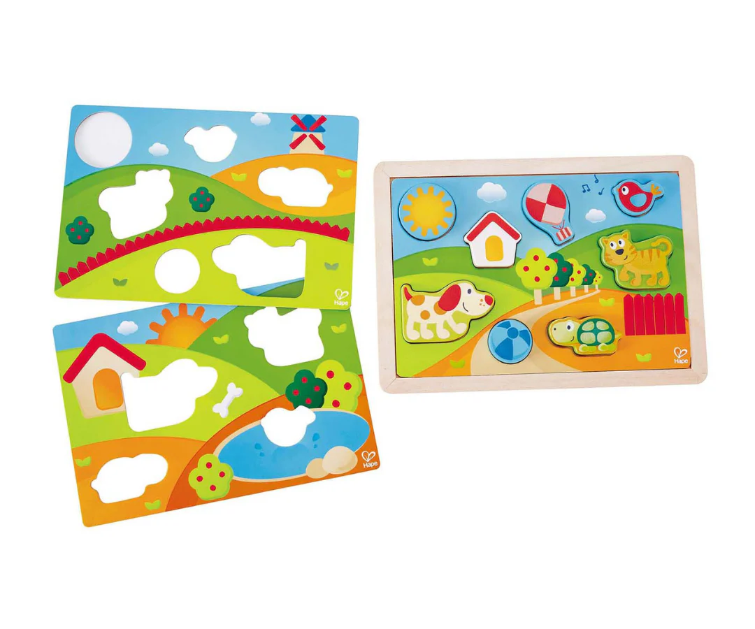 Rompecabezas 3 En 1 Sunny Valley Hape