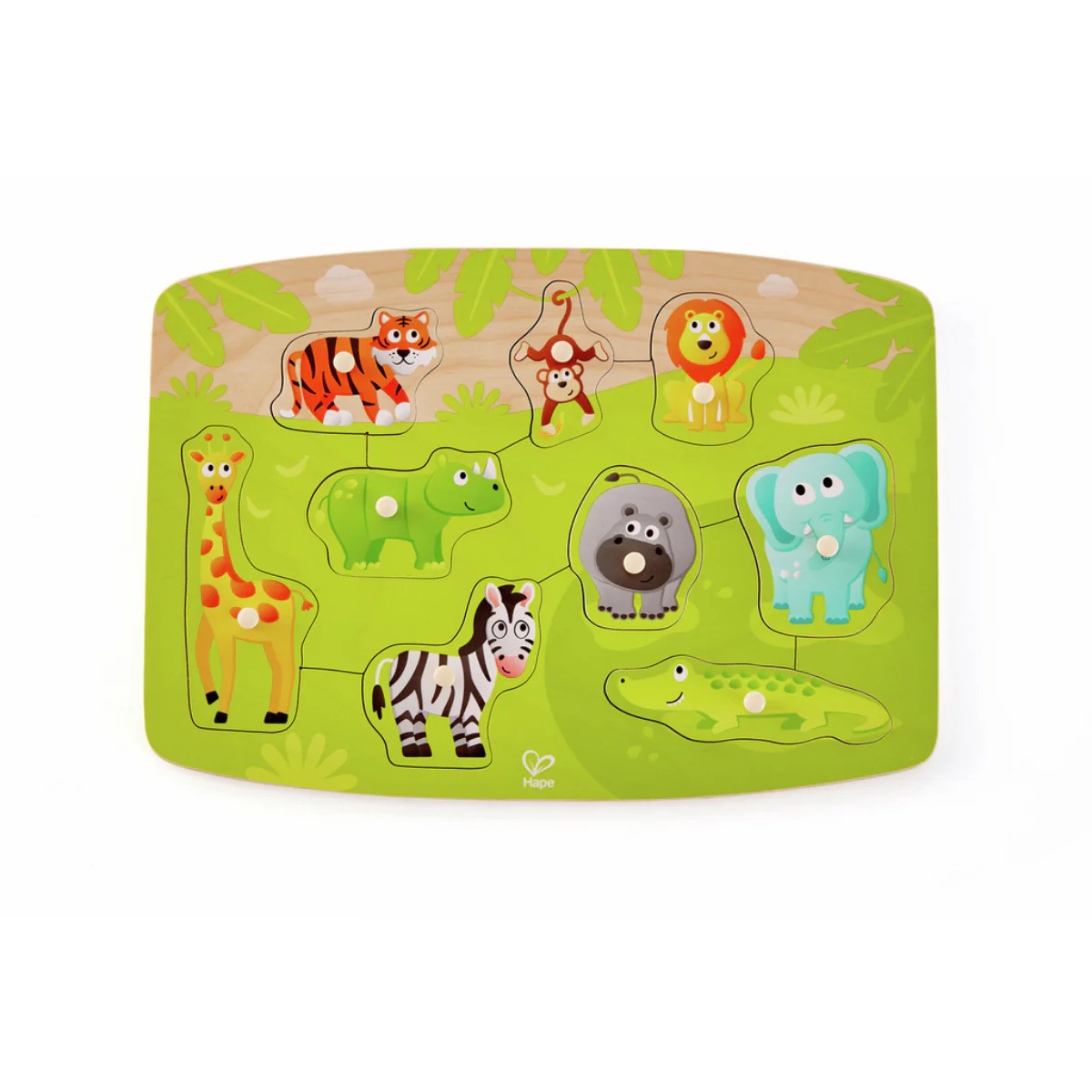 Rompecabezas Jungle Peg Multicolor Hape - Image 2