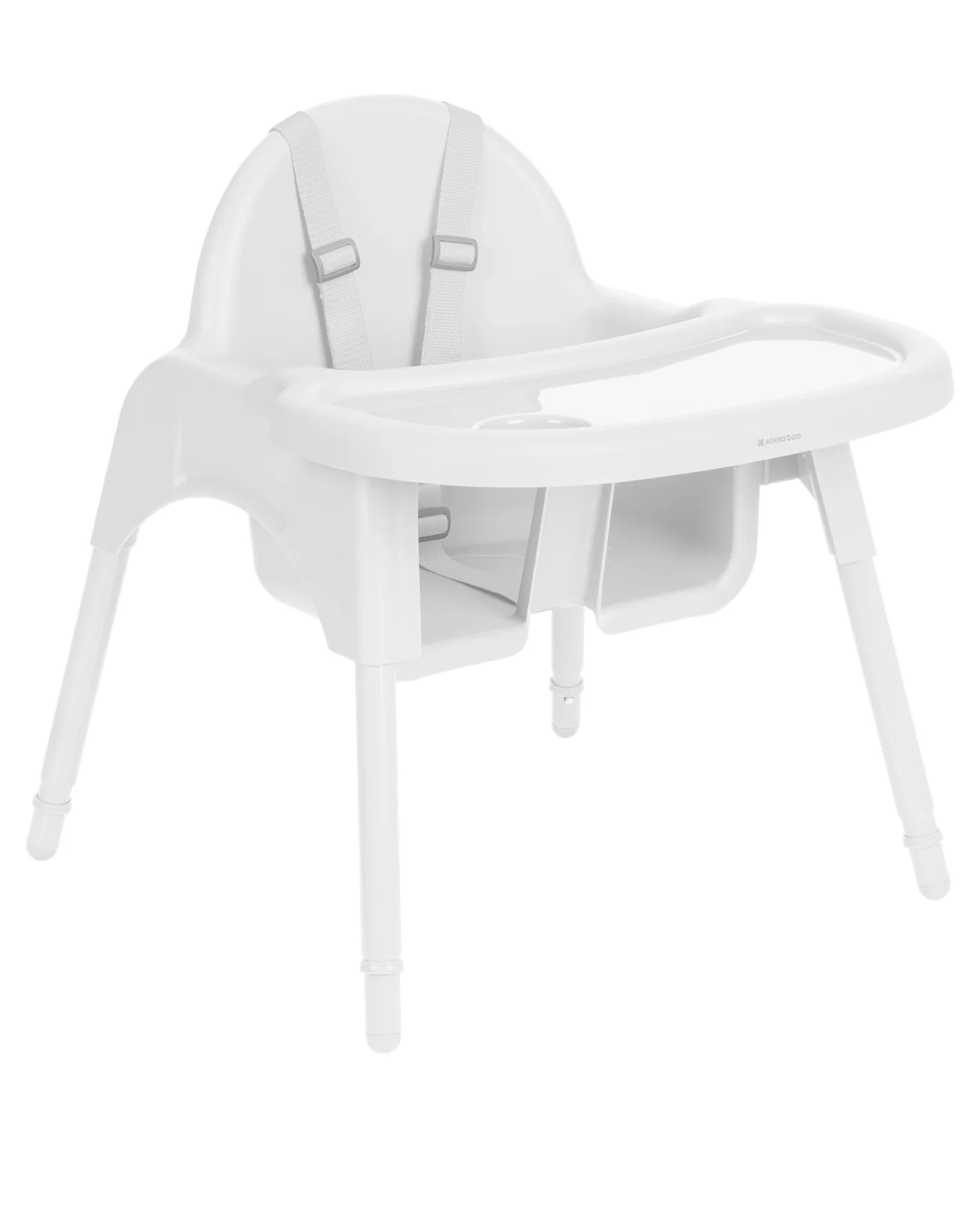 Silla de comer Jammy 2 en 1 Blanca Kikkaboo - Image 4