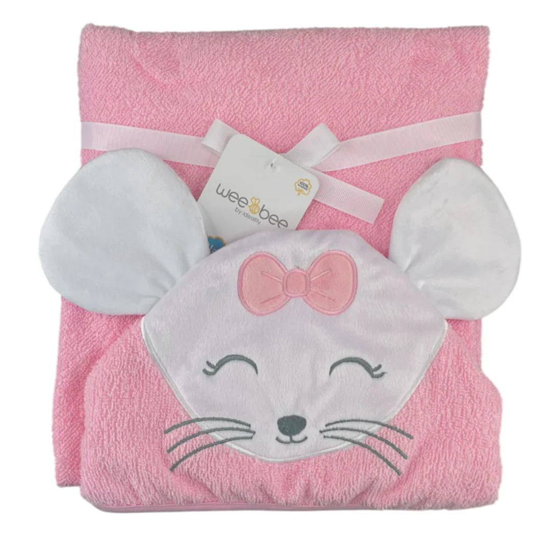 Toalla de baño capucha bordada 75x75cm - Image 2