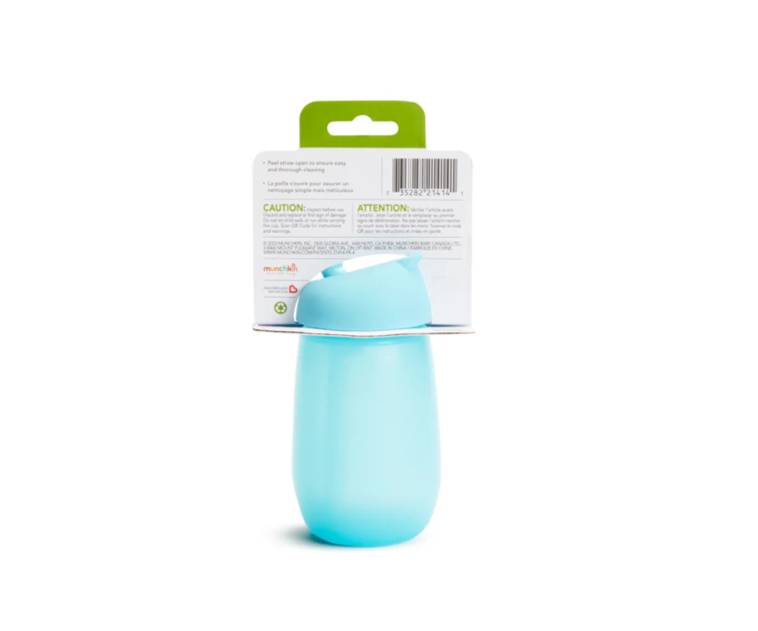 VASO 10OZ SIMPLE CLEAN STRAW CUP BLUE MUNCHKIN - Image 4