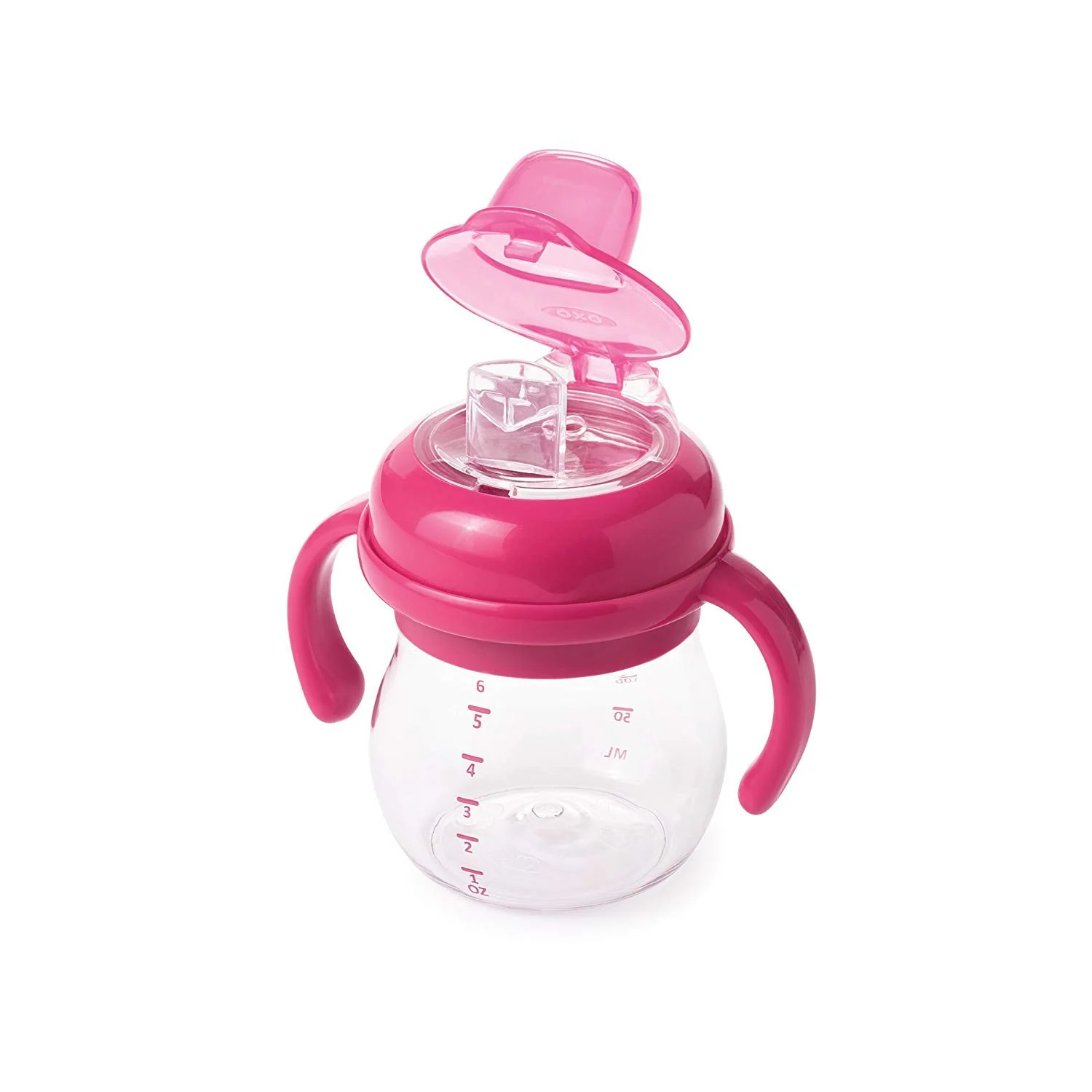 Vaso Con Asas Y Pico Suave 6 Oz Pink